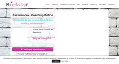 Desktop Screenshot of mypsicologa.com